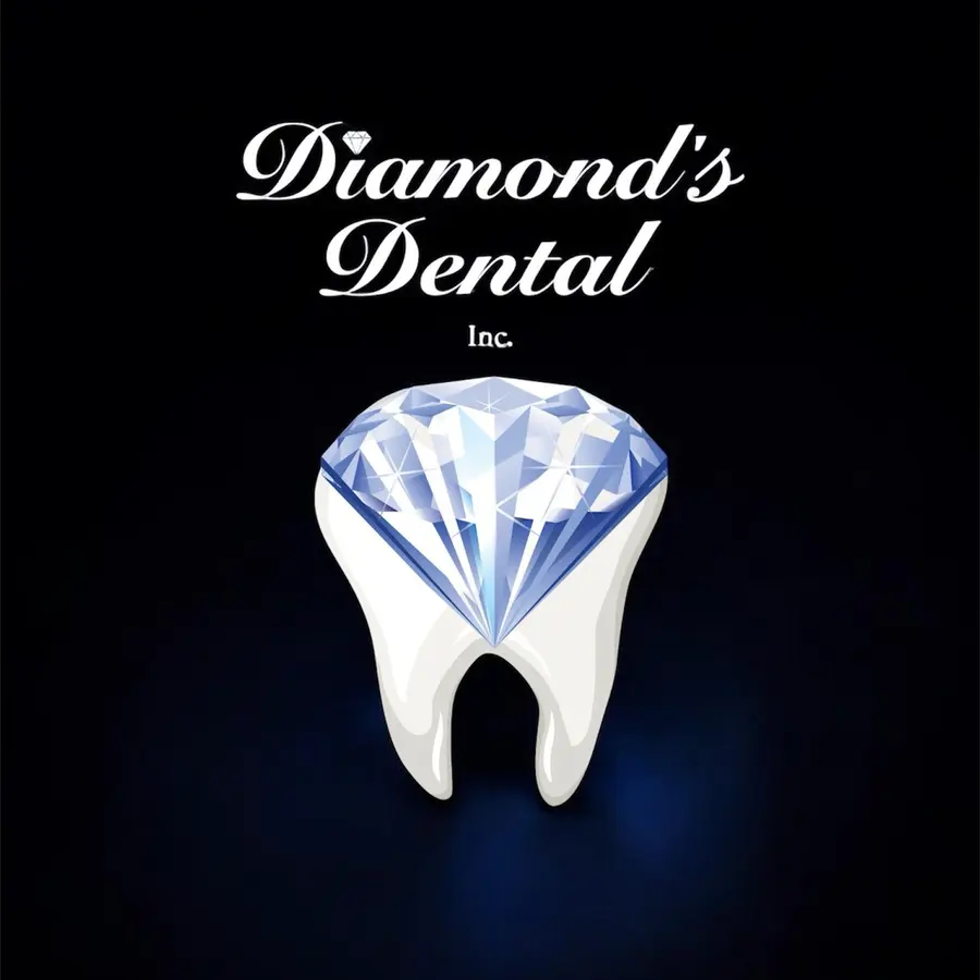 Diamond's Dental Inc. logo: a diamond set into a molar